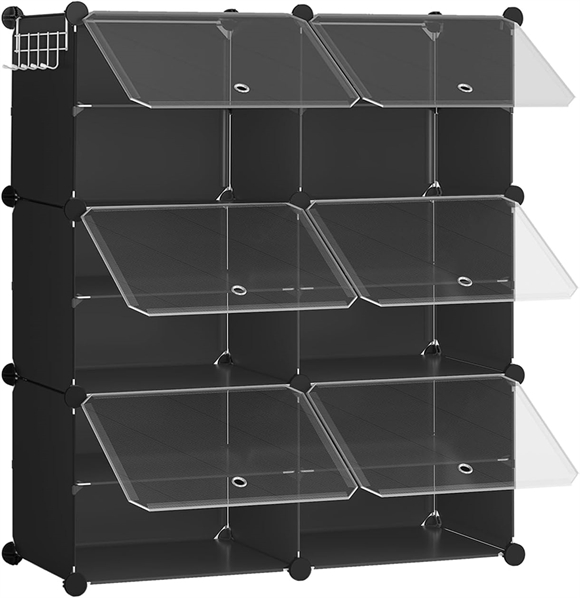 Plastic shoe rack